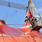 tent pressure washing