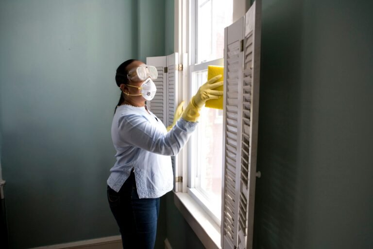 Cleaner in a villa